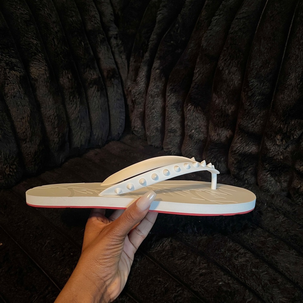 Christian Louboutin flip-flops